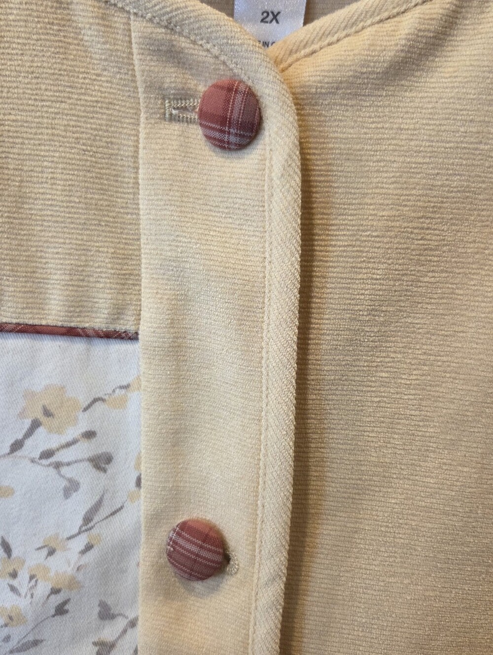 C.J. Banks Floral Colorblock Jacket 2X Vintage Cottagecore Shacket Floral Mix - Picture 3 of 12